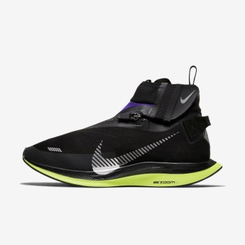 Nike Zoom Pegasus Turbo Shield - Női Futócipő - Fekete/Lila/Metal Titán